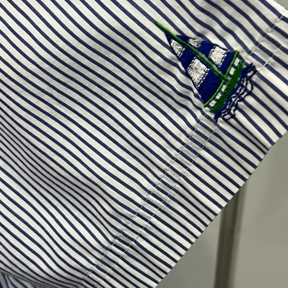 Quacker Factory Nautical Embroidered Button Down … - image 5